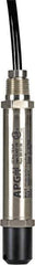 Made in USA - 20 Max psi, 1/2\x94 NPT (Male) Connection Submersible Pressure Transducer - mA Output Signal, 1/2" Thread, 0 - 130°F, 28 Volts - Exact Tool & Supply