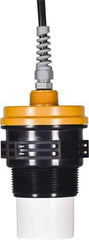 Made in USA - 1\x92 to 25\x92 for Liquids, 1\x92 to 10\x92 for Solids Transmission Range Ultrasonic Explosion-Proof Transmitter - 2" NPT Mount, 30 Max psi, ±0.25% of Range Accuracy, 12 to 28 VDC (Loop Powered) - Exact Tool & Supply