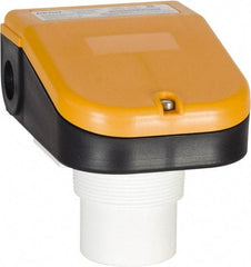 Made in USA - 1\x92 to 25\x92 Transmission Range Non-Contact Ultrasonic Level Transmitter - 2" NPT Mount, 30 Max psi, ±0.25% of Range Accuracy, 24 VDC (POE Optional (Requires POE Injector or Switch)) - Exact Tool & Supply