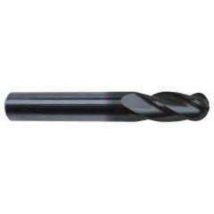 5/16" Dia. - 2-1/2" OAL - 30 Helix Super-A CBD Ball Nose EM - 4 FL - Exact Tool & Supply