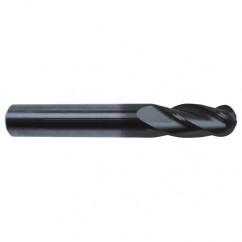 3/16" Dia. - 2" OAL - 30 Helix Super-A CBD Ball Nose EM - 4 FL - Exact Tool & Supply