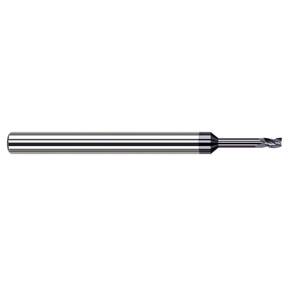 Harvey Tool - Square End Mills; Mill Diameter (Decimal Inch): 0.0600 ; Length of Cut (Decimal Inch): 0.0900 ; Material: Solid Carbide ; Finish/Coating: AlTiN ; Shank Diameter (Inch): 1/8 ; Single or Double End: Single - Exact Tool & Supply