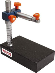 SPI - Granite, Rectangular Base, Comparator Gage Stand - 10" High, 10" Base Length x 6" Base Width x 2" Base Height, Includes Holder - Exact Tool & Supply