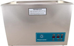 CREST ULTRASONIC - Bench Top Water-Based Ultrasonic Cleaner - 5.25 Gal Max Operating Capacity, Stainless Steel Tank, 10-5/8" High x 20-1/4" Long x 12-1/2" Wide, 115 Input Volts - Exact Tool & Supply