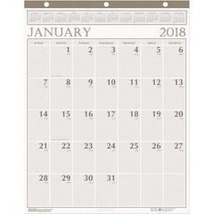 House of Doolittle - 12 Sheet, 20 x 26", Wall Calendar - Beige - Exact Tool & Supply