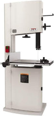 Jet - 14-1/8" Throat Capacity, Step Pulley Vertical Bandsaw - 3,100 SFPM, 1.75 hp, Single Phase - Exact Tool & Supply