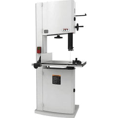 Jet - 18" Throat Capacity, Step Pulley Vertical Bandsaw - 2,300/3,800 SFPM, 3 hp, Single Phase - Exact Tool & Supply