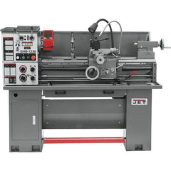 Jet - 12" Swing, 33" Between Centers, 230 Volt, Single Phase Bench Lathe - 5MT Taper, 2 hp, 75 to 1,400 RPM, 1-9/16" Bore Diam, 30" Deep x 58" High x 66" Long - Exact Tool & Supply