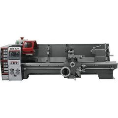 Jet - 8-3/4" Swing, 27-1/2" Between Centers, 115 Volt, Single Phase Bench Lathe - 3MT Taper, 3/4 hp, 130 to 2,000 RPM, 3/4" Bore Diam, 20" Deep x 30" High x 55" Long - Exact Tool & Supply