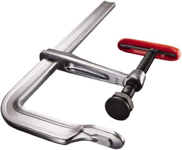 Bessey - 4-3/4" Throat Depth, 18" Max Capacity, Standard Sliding Arm Clamp - 1,980 Lb Clamping Pressure, 45/64" Spindle Diam - Exact Tool & Supply