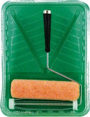 Premier Paint Roller - 3/8" Nap, Wall Paint Roller Set - 10" Wide, Steel Frame, Includes Paint Tray, Roller Cover & Frame - Exact Tool & Supply