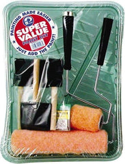 Premier Paint Roller - 3/8" Nap, Wall Paint Roller Set - 10" Wide, Steel Frame, Includes Paint Tray, Roller Cover & Frame - Exact Tool & Supply