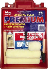 Premier Paint Roller - 1/2" Nap, Wall Paint Roller Set - 10" Wide, Steel Frame, Includes Paint Tray, Roller Cover & Frame - Exact Tool & Supply