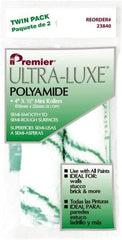 Premier Paint Roller - 1/2" Nap, 4" Wide Paint Mini Roller Covers - Semi-Rough Texture, Polyomide - Exact Tool & Supply