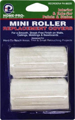 Premier Paint Roller - 4" Wide Paint Mini Roller Covers - Smooth Texture, Polyester - Exact Tool & Supply