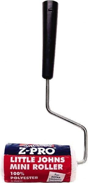Premier Paint Roller - 23" Long, 1/4" Nap, Mini Roller Cover Combo - 6" Wide, Plastic Frame, Includes Roller Cover & Frame - Exact Tool & Supply