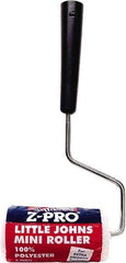 Premier Paint Roller - 23" Long, 1/4" Nap, Mini Roller Cover Combo - 6" Wide, Plastic Frame, Includes Roller Cover & Frame - Exact Tool & Supply