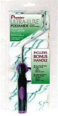 Premier Paint Roller - 10" Long, 3/8" Nap, Mini Roller Cover Combo - 4" Wide, Plastic Frame, Includes Roller Cover & Frame - Exact Tool & Supply