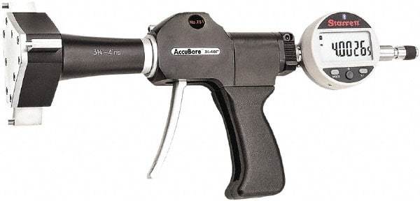 Starrett - Electronic Bore Gages Type: Pistol Grip Electronic Bore Gage Minimum Measurement (Decimal Inch): 3.2500 - Exact Tool & Supply