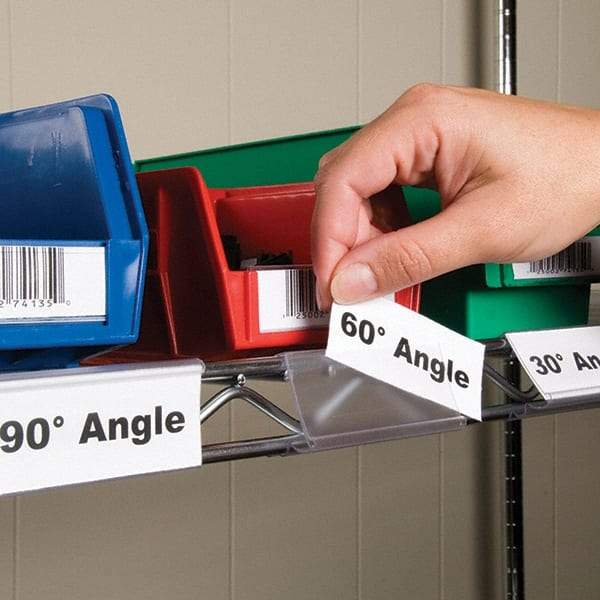 Aigner Index - Label Holders Backing: Snap-On Width (Inch): 1-1/4 - Exact Tool & Supply