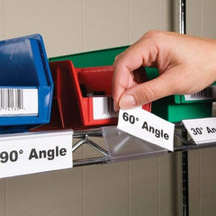 Aigner Index - Label Holders Backing: Snap-On Width (Inch): 1-1/4 - Exact Tool & Supply