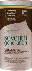 Seventh Generation - Perforated Roll of 2 Ply Brown Paper Towels - 11" Wide, Unbleached, 100% Recycled - Exact Tool & Supply