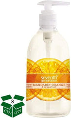 Seventh Generation - 12 oz Pump Bottle Liquid Soap - Clear, Mandarin Orange & Grapefruit Scent - Exact Tool & Supply