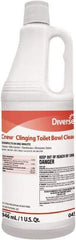 Diversey - 1 qt Bottle Liquid Toilet Bowl Cleaner - Floral Scent, Disinfectant, Nonacidic, Toilet Bowl - Exact Tool & Supply