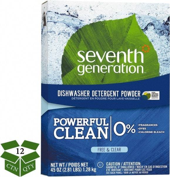 Seventh Generation - 45 oz Box Automatic Dishwashing Powder - Unscented - Exact Tool & Supply