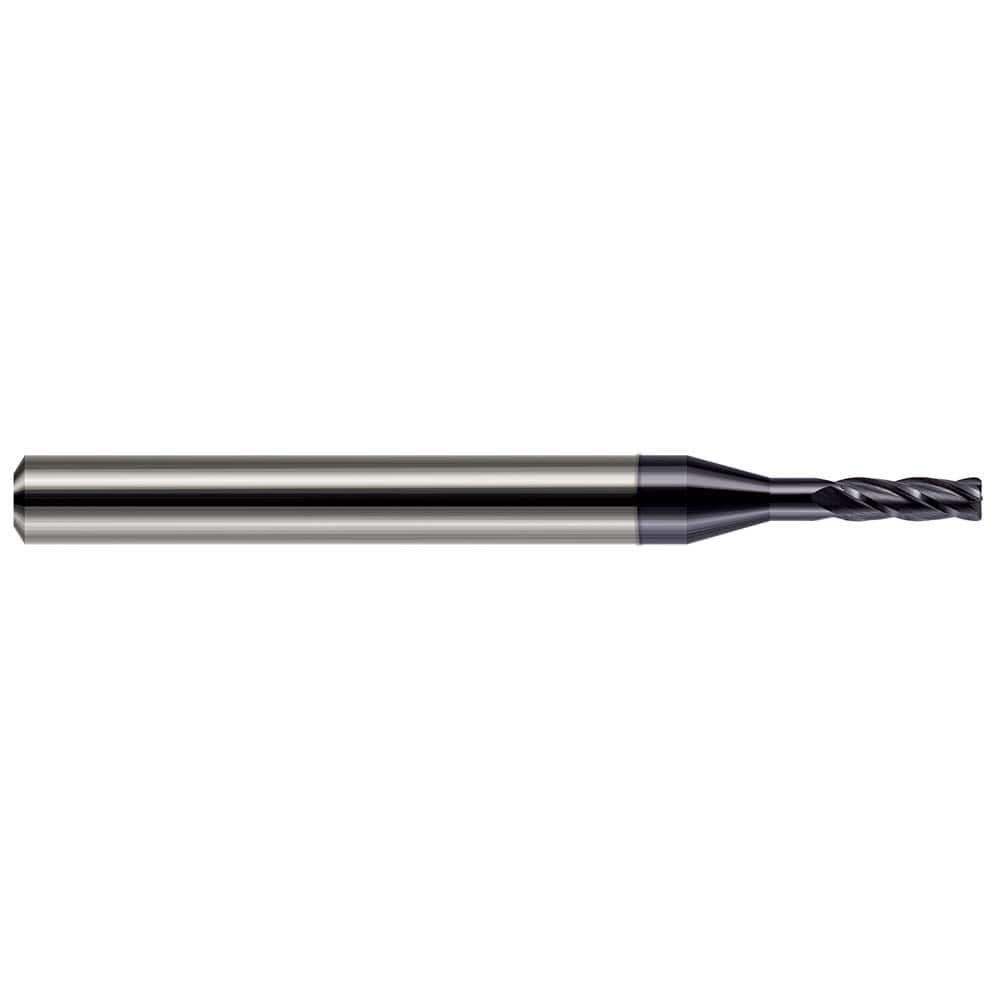 Harvey Tool - Corner Radius & Corner Chamfer End Mills; Mill Diameter (Inch): 1/16 ; Mill Diameter (Decimal Inch): 0.0620 ; End Type: Corner Radius ; Corner Radius (Decimal Inch): 0.0050 ; Number of Flutes: 4 ; Material: Solid Carbide - Exact Tool & Supply