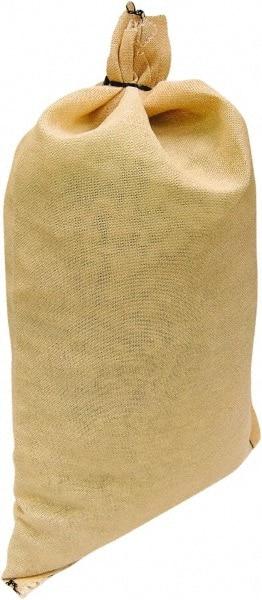 Made in USA - 14" Long x 26" High Sand Bag - Desert Tan Acrylic, For Spill Containment - Exact Tool & Supply