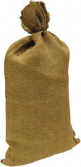 Made in USA - 14" Long x 26" High Sand Bag - Desert Tan Burlap, For Spill Containment - Exact Tool & Supply
