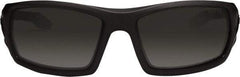 Ergodyne - Smoke Lenses, Framed Safety Glasses - Anti-Fog, Matte Black Frame, Size Universal, Wrap Around - Exact Tool & Supply