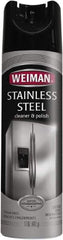 Weiman - 17 fl oz Aerosol Stainless Steel Cleaner & Polish - Unscented, Can Container - Exact Tool & Supply