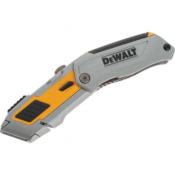 Stanley - 2-7/16" Blade, 8" OAL, Straight Pocket Knife - 4-3/4" Closed Length, Steel, 1 Blade, 1 Edge - Exact Tool & Supply