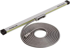 Mitutoyo - 300mm Max Measuring Range, 5 µm Resolution, 486mm Scale Length, Glass DRO Linear Scale - 5+5L0/1,000 µm Accuracy, IP53, 5' Cable Length, 0 to 45°C, Series AT-216-T - Exact Tool & Supply