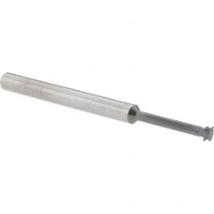 Accupro - 3/16° 3/16" Cut Diam, 0.055" Cut Width, 3/16" Shank, Solid Carbide Double-Angle Cutter - Exact Tool & Supply