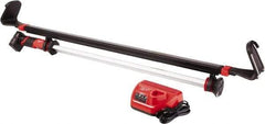 Milwaukee Tool - 12 Volt, 12 Watt, Cordless, LED Portable Horizontal Mount Work Light - 1,350 Lumens - Exact Tool & Supply