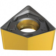 Iscar - H690 WNMU0705 MM Grade IC830 Carbide Milling Insert - TiAlN/AlTiN/TiN Finish, 5.9mm Thick, 11.5mm Inscribed Circle, 0.8mm Corner Radius - Exact Tool & Supply