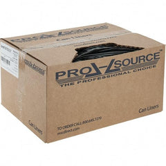 PRO-SOURCE - 1.5 mil Thick, Heavy-Duty Trash Bags - Linear Low-Density Polyethylene (LLDPE), Flat Pack Dispenser, 22" Wide x 60" High, Black - Exact Tool & Supply