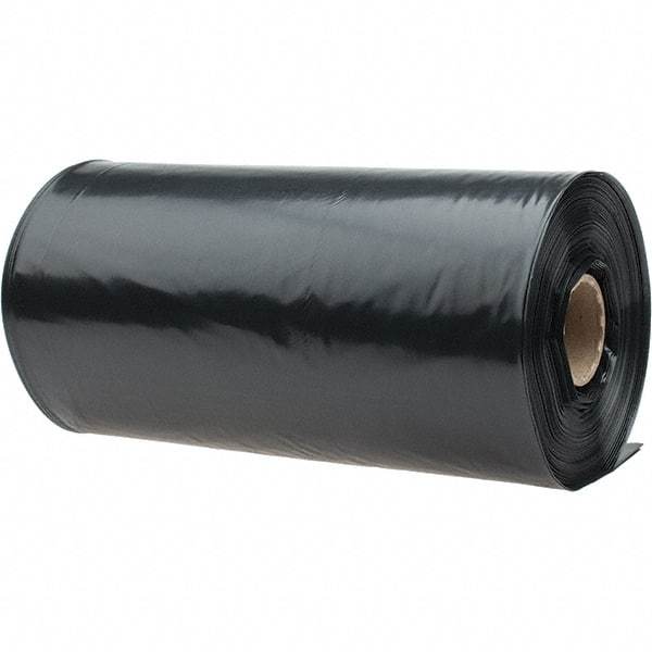 PRO-SOURCE - 4 mil Thick, Heavy-Duty Trash Bags - Linear Low-Density Polyethylene (LLDPE), Roll Dispenser, 38" Wide x 78" High, Black - Exact Tool & Supply