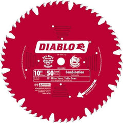 Freud - 10" Blade Diam, 50 Teeth, Carbide-Tipped Cold Saw Blade - 1" Arbor Hole Diam, 0.071" Blade Thickness - Exact Tool & Supply