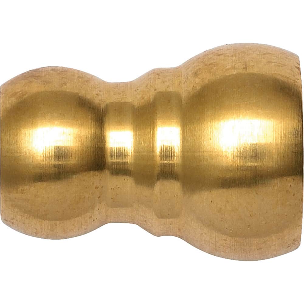 Loc-Line - Coolant Hose Adapters, Connectors & Sockets; Type: Adapter ; Hose Inside Diameter (Inch): 1/4 ; Thread Type: NonThreaded ; Connection Type: 10mm Ball Spherical (Fish Eye) ; Body Material: Brass ; Maximum Flow Rate (GPM): 4.17 - Exact Tool & Supply