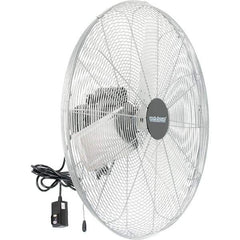 PRO-SOURCE - 30" Blade, 1/4 hp, 5,300, 6,200 & 7,800 CFM, Oscillating Industrial Circulation Fan - Back-Mounted, 120 VAC Volts, 1.60-1.90 Amps, 3 Speed - Exact Tool & Supply