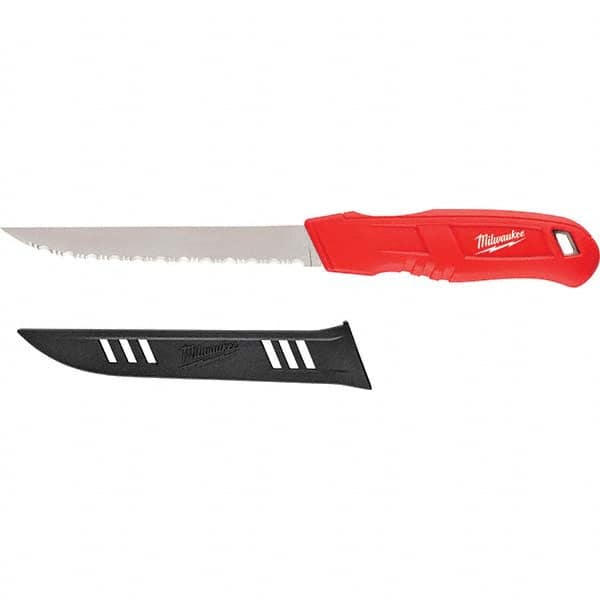 Milwaukee Tool - Fixed Blade Knives Trade Type: Serrated Knife Blade Length (Inch): 6 - Exact Tool & Supply