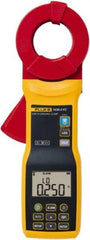 Fluke - 1630-2 FC, CAT III, CAT IV, Digital Earth Ground Clamp Meter with 1.575" Clamp On Jaws - 1000 VAC, 39.99 AC Amps, Measures Leakage Current - Exact Tool & Supply