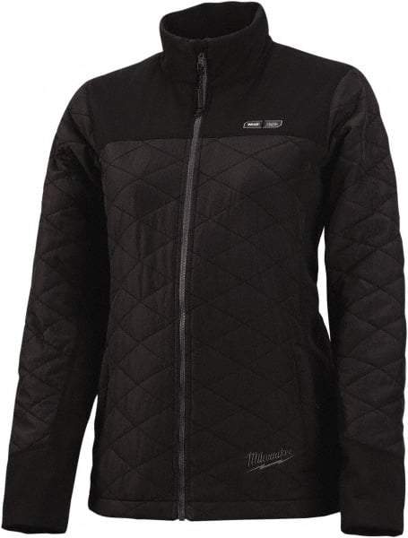Milwaukee Tool - Size XL Heated Jacket - Black, Polyester, Zipper Closure, 39 to 41" Chest - Exact Tool & Supply