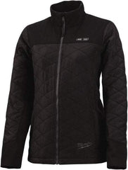 Milwaukee Tool - Size XL Heated Jacket - Black, Polyester, Zipper Closure, 39 to 41" Chest - Exact Tool & Supply