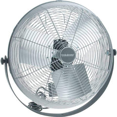 PRO-SOURCE - 18" Blade, 1/8 hp, 5,750 Max CFM, Single Phase Fan - 2.2 Amps, 115 Volts, 3 Speed - Exact Tool & Supply