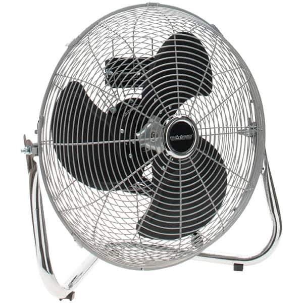PRO-SOURCE - 18" Blade, 1/4 hp, 5,686 Max CFM, Floor Fan - 3 Speed - Exact Tool & Supply